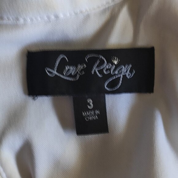 Love Reign Formal Prom Dress White and Silver Sequin Size 3 (XS/extra-small) - Picture 4 of 8